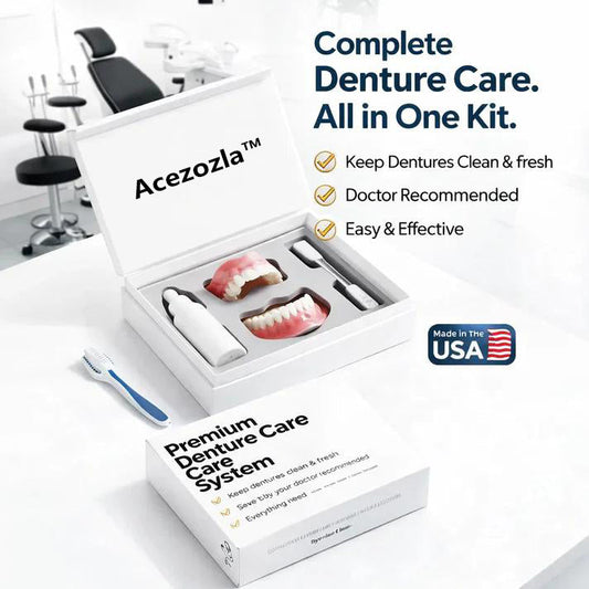 Easy Denture Set, Comfortable Smile Makeover - Made and Shipped from the USA🍀